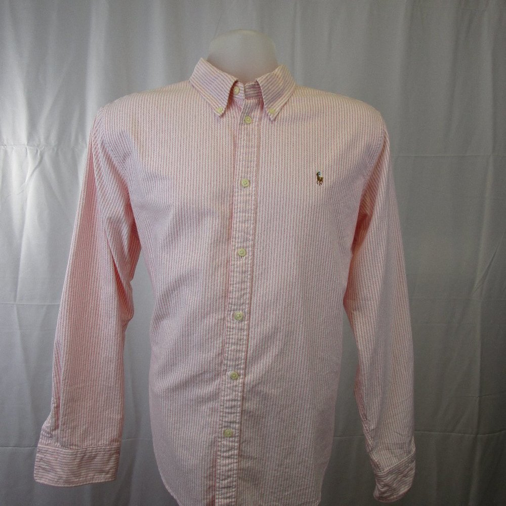 Ralph Lauren Pink Stripe XL/TG Boys Dress Shirt